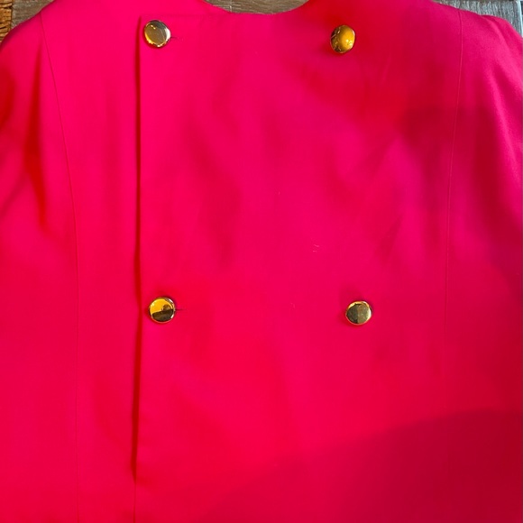 Vintage Richard Warren Electric Pink 80's Wool Midi Dress🖤 - Picture 10 of 15